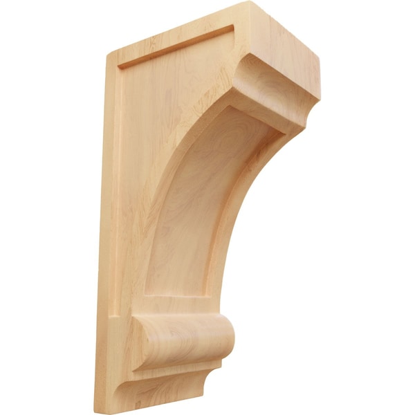 Ekena Millwork 4 3/4"W x 6"D x 12"H Diane Recessed Wood Corbel, Red Oak - CORW05X06X12DIRO