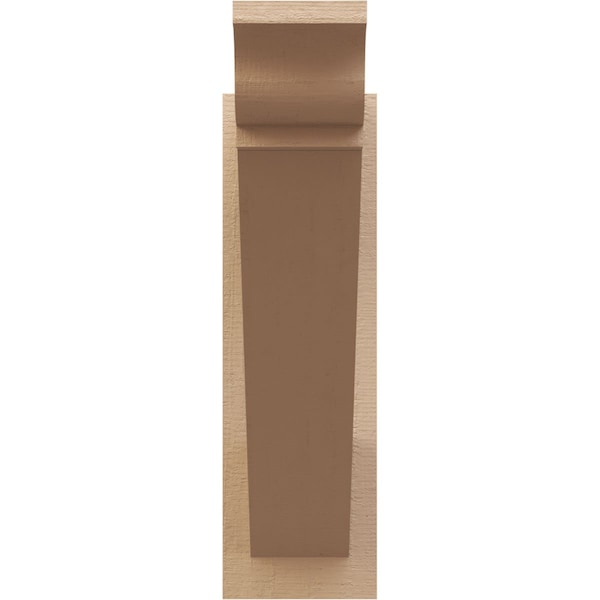 Ekena Millwork 8-in W x 42-in D x 42-in H Trad  Rough Cedar Woodgrain TimberThane Outlooker, Primed Tan - OUTUR080X42X42TRA04RCPR