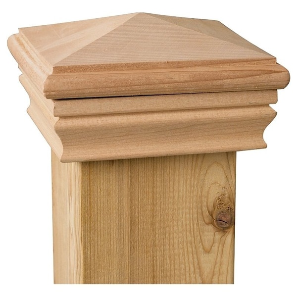 Maine Ornamental Maine Ornamental 72890 High-Point Post Cap, 3-1/2 x 3-1/2 in Post/Joist, 4 in L, 4 in W - 72890