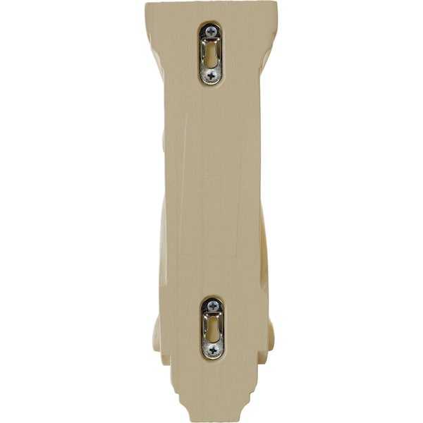 Ekena Millwork 3 3/8"W x 6 1/2"D x 10 1/2"H Boston Traditional Scroll Corbel, Rubberwood - COR03X06X10TSRW