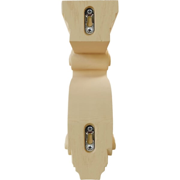 Ekena Millwork 3 3/8"W x 6 1/2"D x 10 1/2"H Los Angeles Hollow Back Corbel, Maple - COR03X06X10HAMA