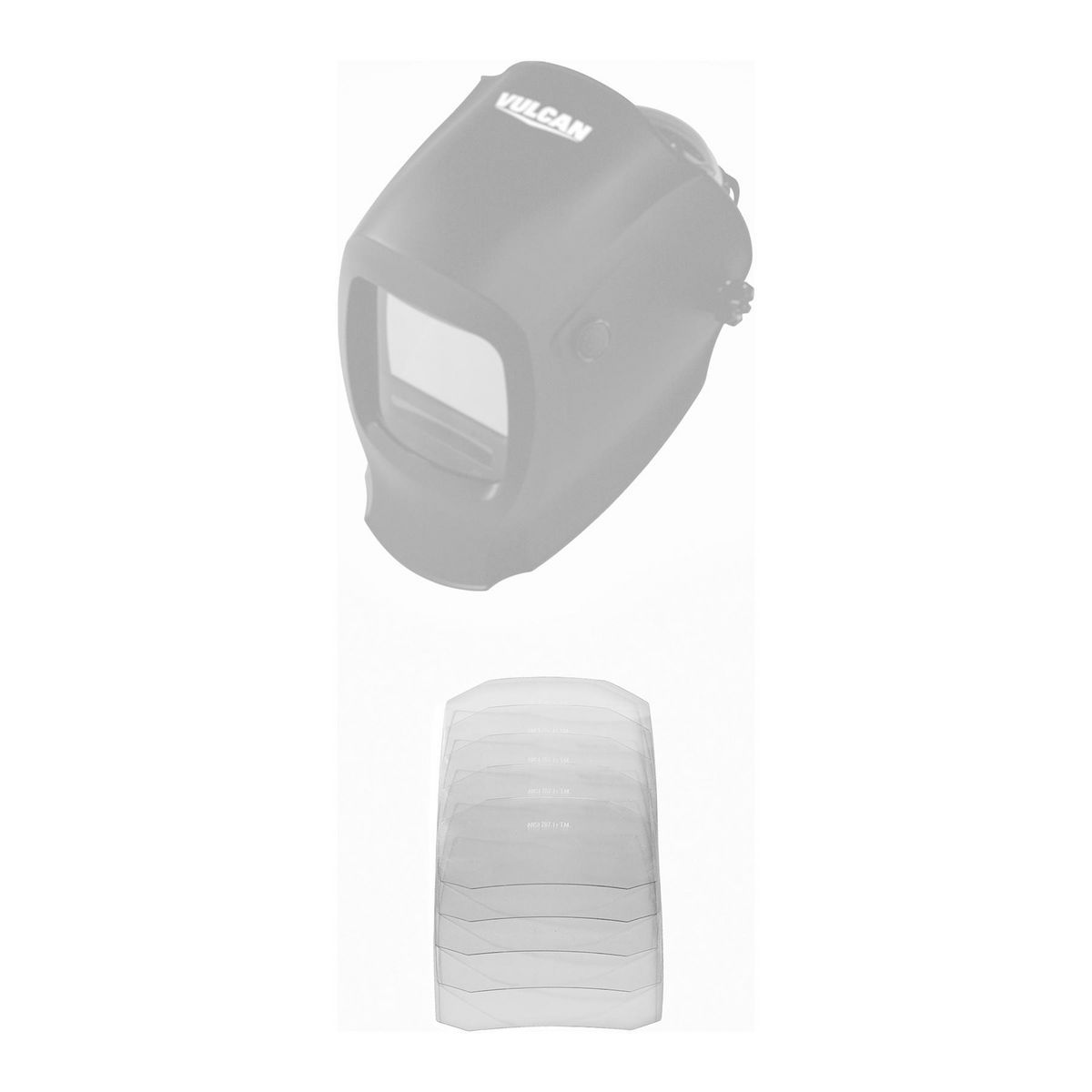 Cubiertas de lente de soldadura Vulcan de 5.8 pulgadas x 6 pulgadas, paquete de 6 piezas - 70776