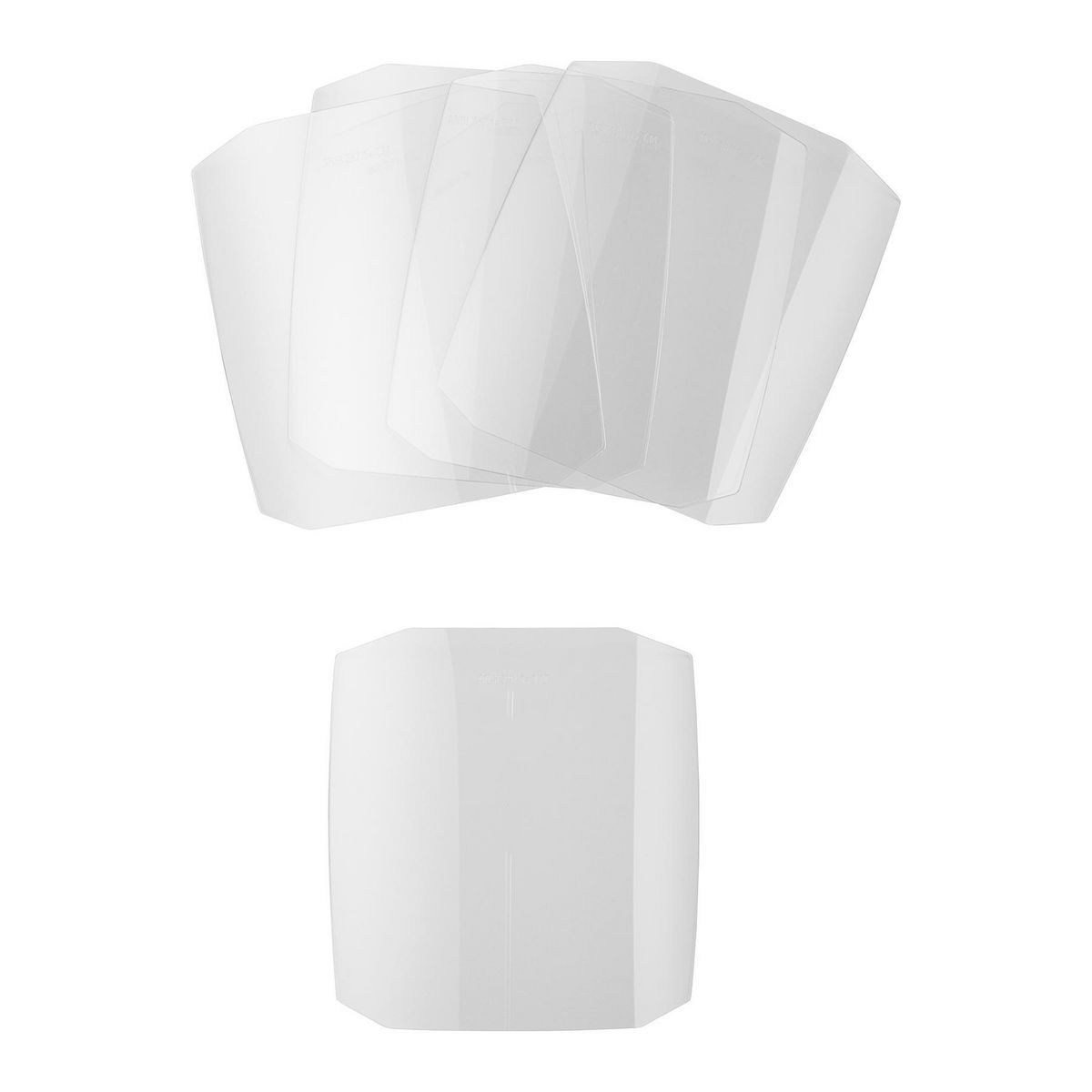 Cubiertas de lente de soldadura Vulcan de 5.8 pulgadas x 6 pulgadas, paquete de 6 piezas - 70776