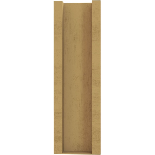 Ekena Millwork 8-in W x 32-in D x 36-in H Thorton Slat Rough Cedar Woodgrain TimberThane Outlooker, Primed Tan - OUTUR080X32X36THR24RCPR