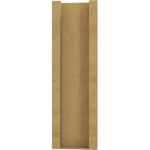 Ekena Millwork 6-in W x 18-in D x 26-in H Olympic Slat Rough Cedar Woodgrain TimberThane Outlooker, Primed Tan - OUTUR060X18X26OLY24RCPR