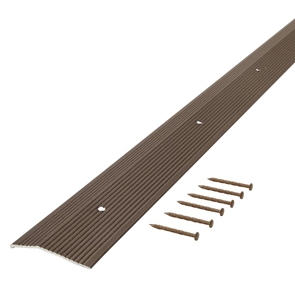 M-D Building Products Aluminum, Forest Brown, 72 in L, 2 in W - 43374