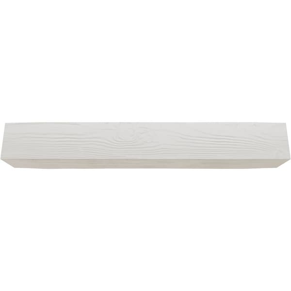 Ekena Millwork 3-Sided (U-beam) Sandblasted Endurathane Faux Wood Ceiling Beam, Factory Prepped, 12"Wx10"H x10'L - BMSD3C0120X100X120UN