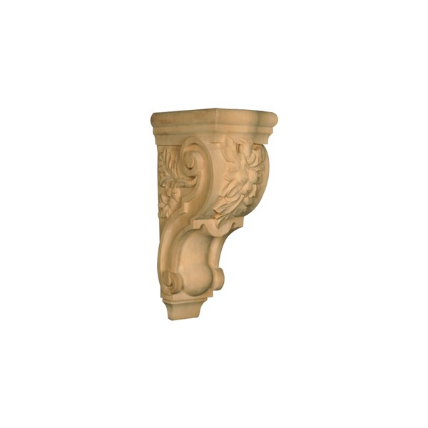 Osborne Wood Products 14 1/4 x 5 5/8 x 7 1/4 Carved Acorn Corbel in Rubberwood (p - 891868RW