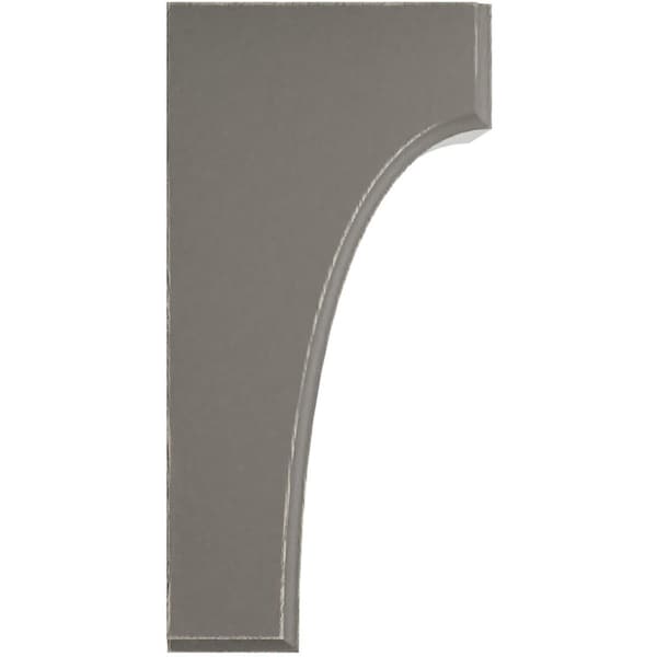 Ekena Millwork 3 1/2"W x 4"D x 8"H Clarksville Wood Vintage Decor Bracket, Reclaimed Grey - BKTWD04X04X08CVGY