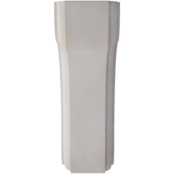 Ekena Millwork 1 3/4"W x 5 1/2"D x 5 1/2"H Eaton Wood Vintage Decor Bracket, Chalk Dust White - BKTWD02X06X06EAWH