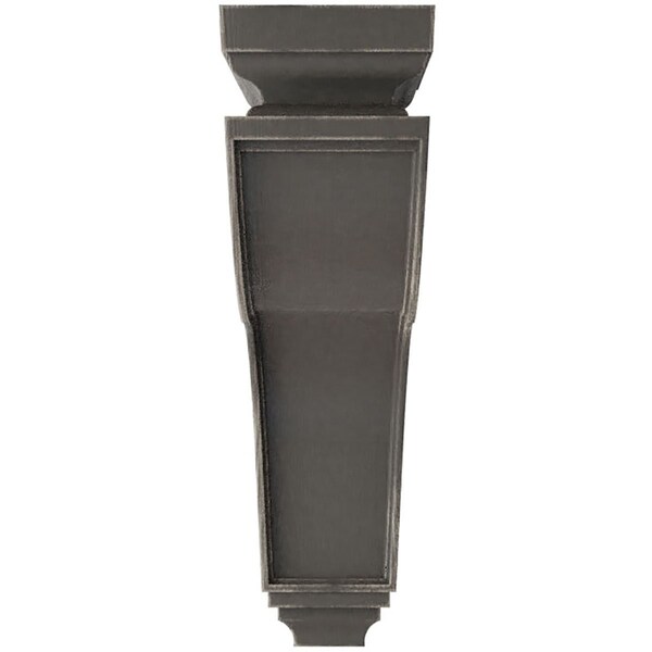 Ekena Millwork 4"W x 8 1/2"D x 13"H Hollow Back Wood Vintage Decor Corbel, Reclaimed Grey - CORWD04X08X13HAGY