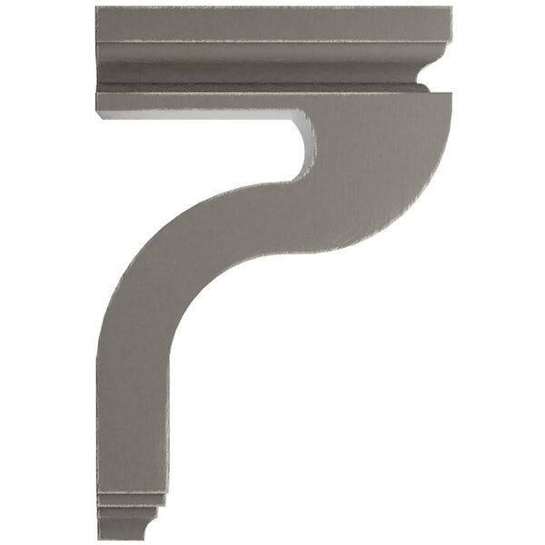 Ekena Millwork 4"W x 8 1/2"D x 13"H Hollow Back Wood Vintage Decor Corbel, Reclaimed Grey - CORWD04X08X13HAGY