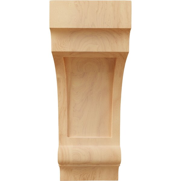Ekena Millwork 5 1/2"W x 7"D x 14"H Diane Recessed Wood Corbel, Red Oak - CORW06X07X14DIRO