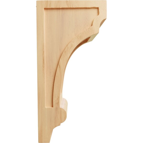 Ekena Millwork 5 1/2"W x 7"D x 14"H Diane Recessed Wood Corbel, Red Oak - CORW06X07X14DIRO