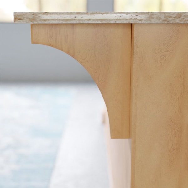 Ekena Millwork 3 1/2"W x 10"D x 12"H Clarksville Bracket, Red Oak - BKTW04X10X12CVRO