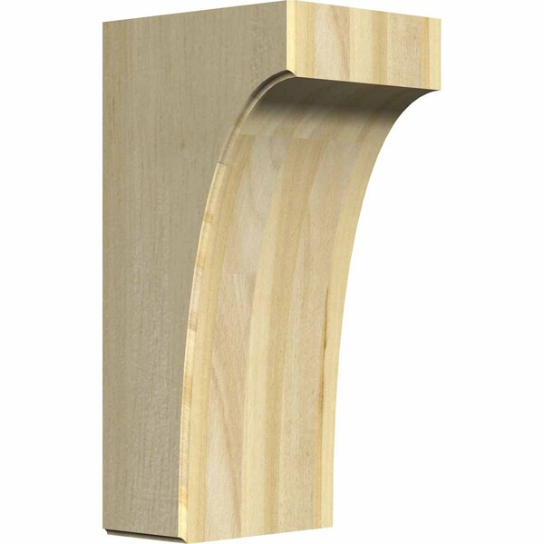 Ekena Millwork 5 1/4"W x 6"D x 12"H Clarksville Bracket, Rubberwood - BKTW05X06X12CVRW
