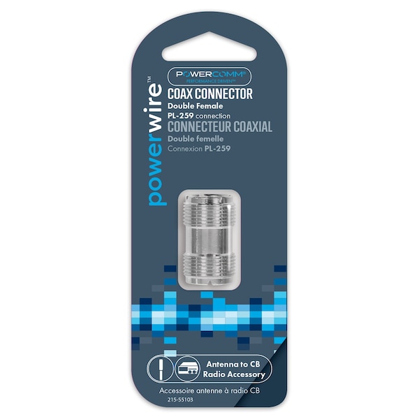 Conector de Coaxial Hembra-Hembra de Powercomm - 215-55103