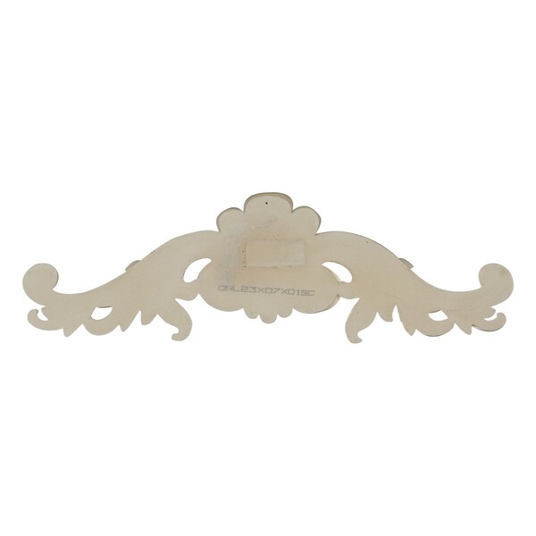Ekena Millwork 23 1/2"W x 7 1/4"H x 1 7/8"P Scroll Center Onlay - ONL23X07X01SC