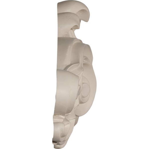 Ekena Millwork 23 1/2"W x 7 1/4"H x 1 7/8"P Scroll Center Onlay - ONL23X07X01SC