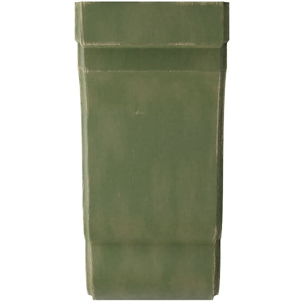 Ekena Millwork 3 1/2"W x 5"D x 7 1/2"H Bedford Wood Vintage Decor Bracket, Restoration Green - BKTWD04X05X08BEGR