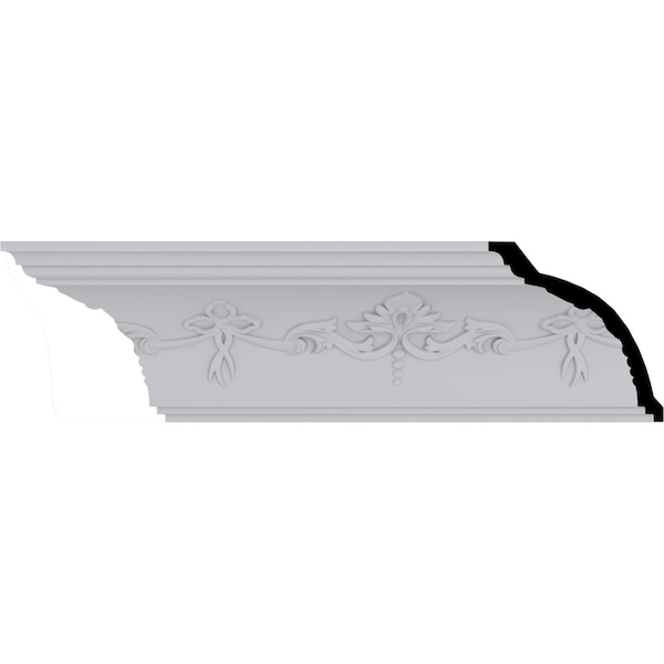 Ekena Millwork 4 1/4"H x 4 1/8"P x 5 7/8"F x 94 1/2"L, (8" Repeat), Sydney Crown Moulding - MLD04X04X05SY
