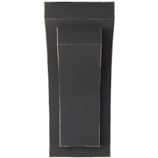 Ekena Millwork 2 1/2"W x 3 3/4"D x 6"H Mini Felix Wood Vintage Decor Corbel, Black - CORWD02X03X06FEBL