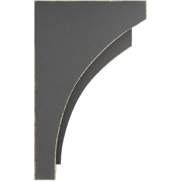 Ekena Millwork 2 1/2"W x 3 3/4"D x 6"H Mini Felix Wood Vintage Decor Corbel, Black - CORWD02X03X06FEBL