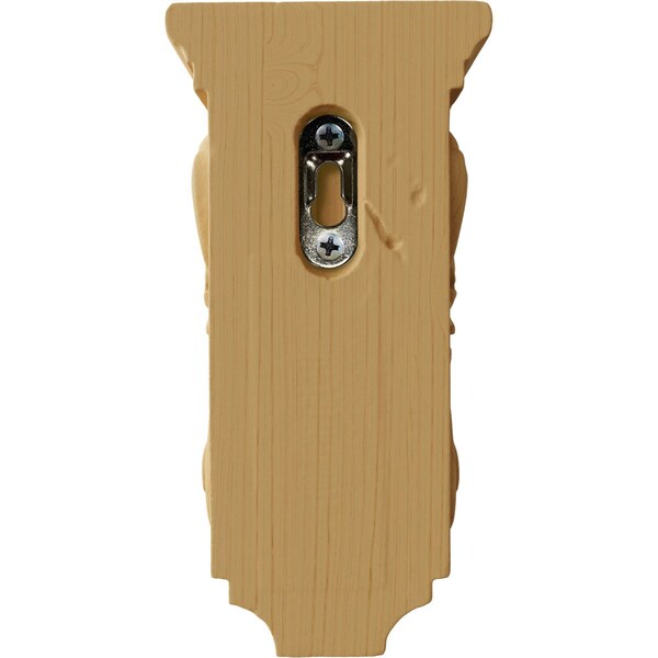 Ekena Millwork 3 1/2"W x 4"D x 7"H Small Acanthus Wood Corbel, Alder - CORW03X04X07ACAL