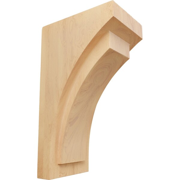 Ekena Millwork 4"W x 5 3/4"D x 10"H Medium Felix Wood Corbel, Red Oak - CORW04X05X10FERO