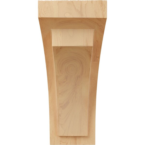 Ekena Millwork 4"W x 5 3/4"D x 10"H Medium Felix Wood Corbel, Red Oak - CORW04X05X10FERO