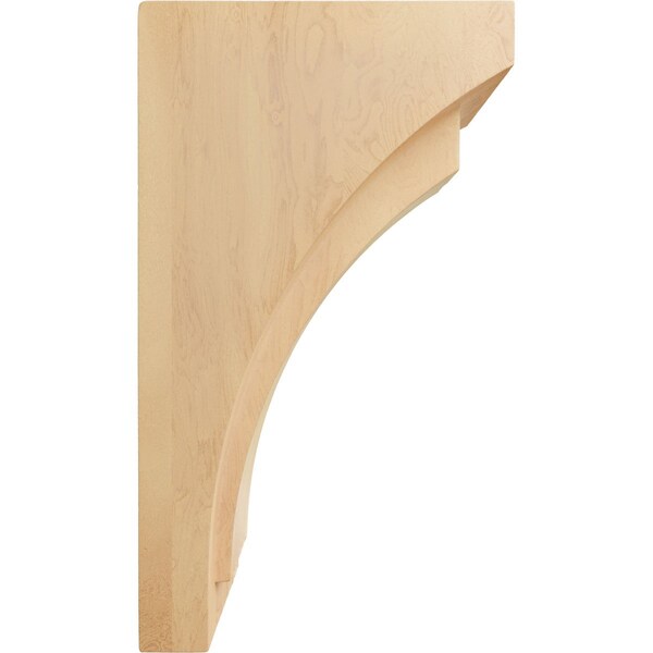 Ekena Millwork 4"W x 5 3/4"D x 10"H Medium Felix Wood Corbel, Red Oak - CORW04X05X10FERO