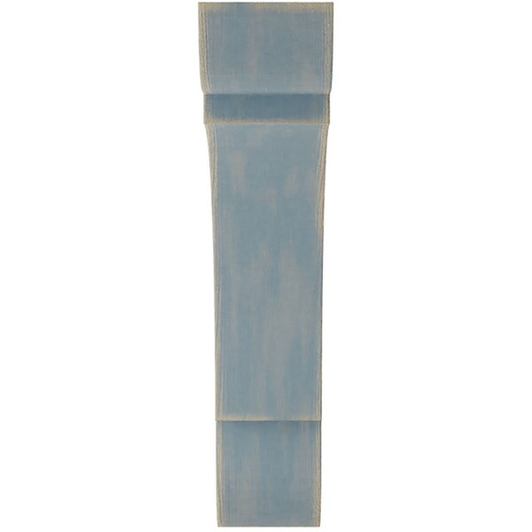 Ekena Millwork 1 3/4"W x 8"D x 8"H Medium Olympic Wood Vintage Decor Bracket, Driftwood Blue - BKTWD01X08X08OLBU