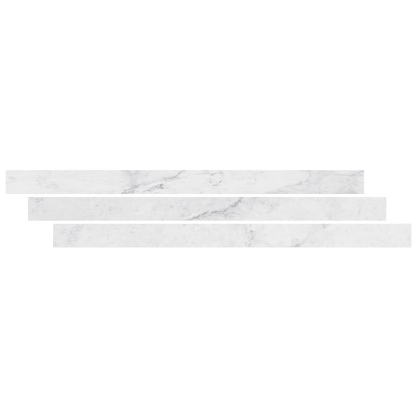 Msi LVT Trim, LVT, White-Cool, 94 in L, 1.77 in W, Low Gloss - ZOR-LVT-TR-0642