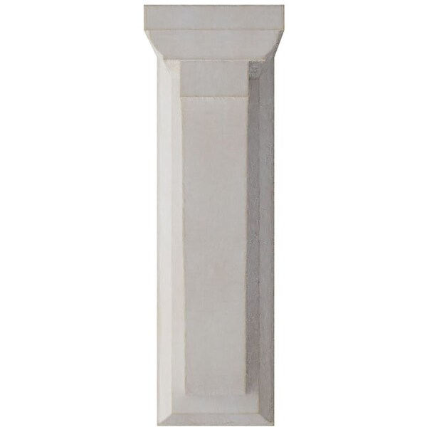 Ekena Millwork 2 1/4"W x 5"D x 7"H Hamilton Traditional Wood Vintage Decor Bracket, Chalk Dust White - BKTWD02X05X07HAWH
