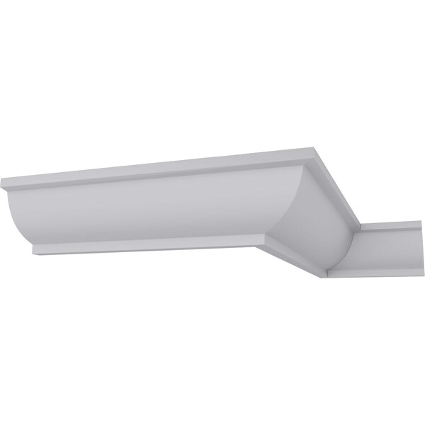 Ekena Millwork 1 1/2"H x 1 1/2"P x 2 1/8"F x 94 1/2"L Ashford Smooth Mini Crown Moulding - MLD01X01X02AS