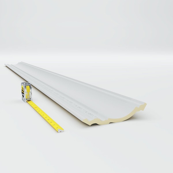 Ekena Millwork 6 3/4"H x 5 1/2"P x 8 3/4"F x 94 1/2"L Shell Crown Moulding - MLD07X06X09SH