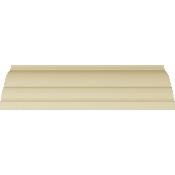 Ekena Millwork 6 3/4"H x 5 1/2"P x 8 3/4"F x 94 1/2"L Shell Crown Moulding - MLD07X06X09SH
