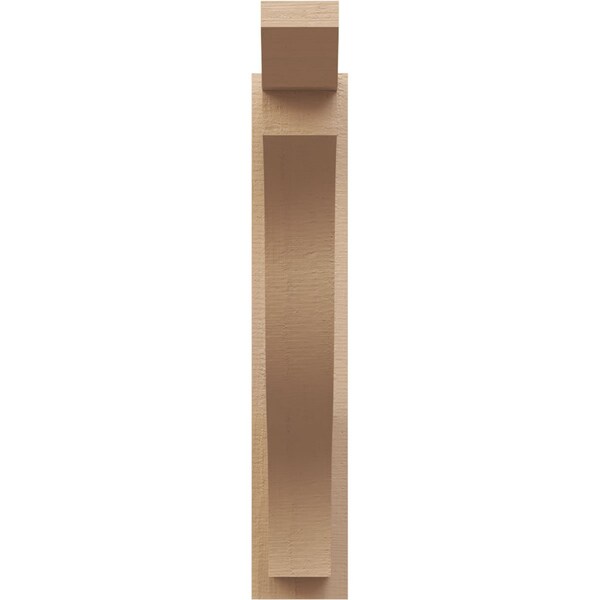 Ekena Millwork 5 1/2-in W x 22-in D x 30-in H Funston Slat Rough Cedar Woodgrain TimberThane Outlooker, Primed Tan - OUTUR055X22X30FST24RCPR