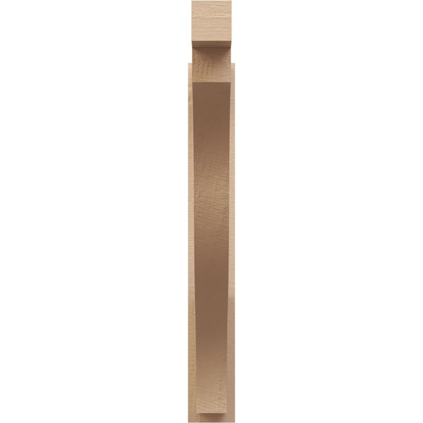 Ekena Millwork 5 1/2-in W x 36-in D x 42-in H Funston Block Rough Cedar Woodgrain TimberThane Outlooker, Primed Tan - OUTUR055X36X42FST44RCPR
