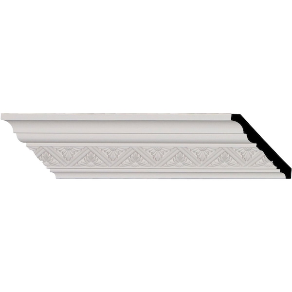 Ekena Millwork SAMPLE - 3"H x 3"P x 4 1/8"F x 12"L, (2 3/8" Repeat), Bradley Crown Moulding - SAMPLE-MLD03X03X04BY