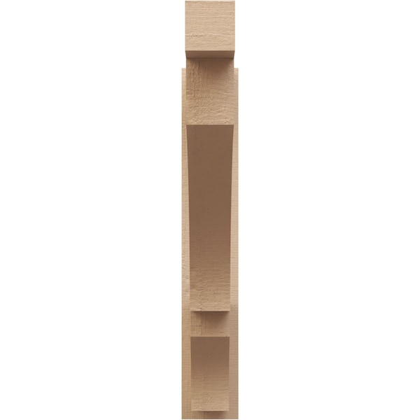 Ekena Millwork 5 1/2-in W x 34-in D x 34-in H Balboa Block Rough Cedar Woodgrain TimberThane Outlooker, Primed Tan - OUTUR055X34X34BOA44RCPR