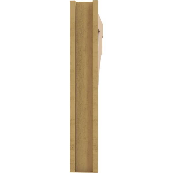 Ekena Millwork 5 1/2-in W x 34-in D x 34-in H Balboa Block Rough Cedar Woodgrain TimberThane Outlooker, Primed Tan - OUTUR055X34X34BOA44RCPR