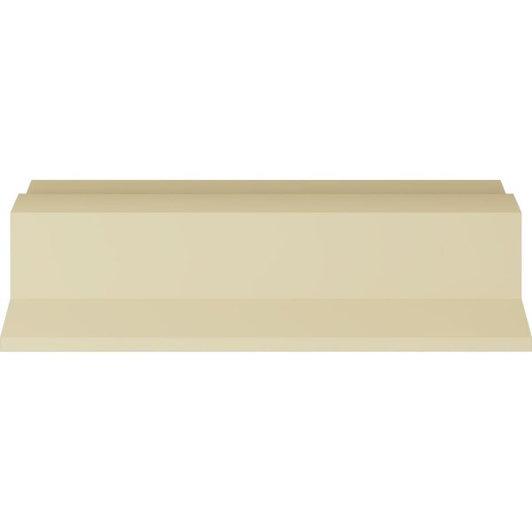 Ekena Millwork 8 1/2"H x 5"P x 9 7/8"F x 94 1/2"L, (5 7/8" Repeat), Nouveau Crown Moulding - MLD08X05X09NO