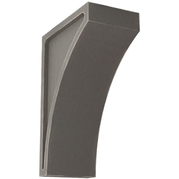 Ekena Millwork 3"W x 5 1/2"D x 8"H Medium Lawson Wood Vintage Decor Corbel, Reclaimed Grey - CORWD03X05X08LWGY