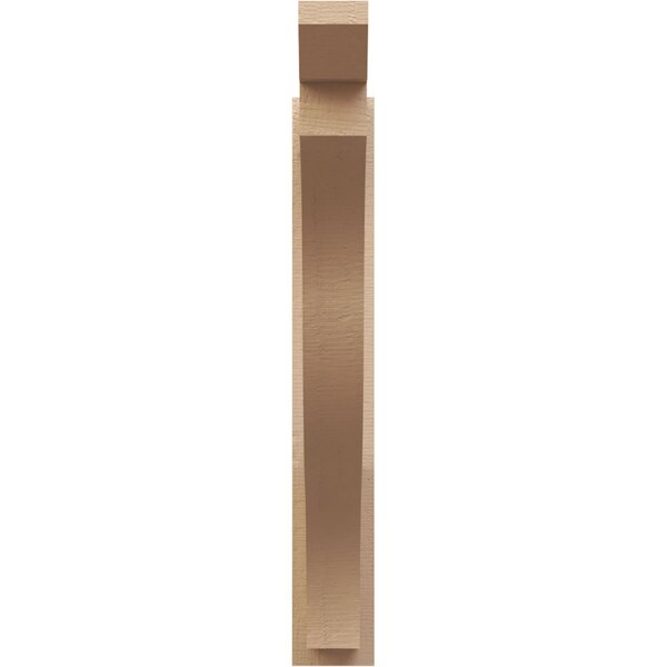 Ekena Millwork 5 1/2-in W x 32-in D x 38-in H Funston Slat Rough Cedar Woodgrain TimberThane Outlooker, Primed Tan - OUTUR055X32X38FST24RCPR