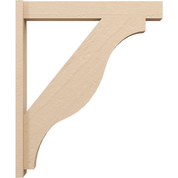 Ekena Millwork 5 1/2-in W x 30-in D x 36-in H Funston Block Rough Cedar Woodgrain TimberThane Outlooker, Primed Tan - OUTUR055X30X36FST44RCPR
