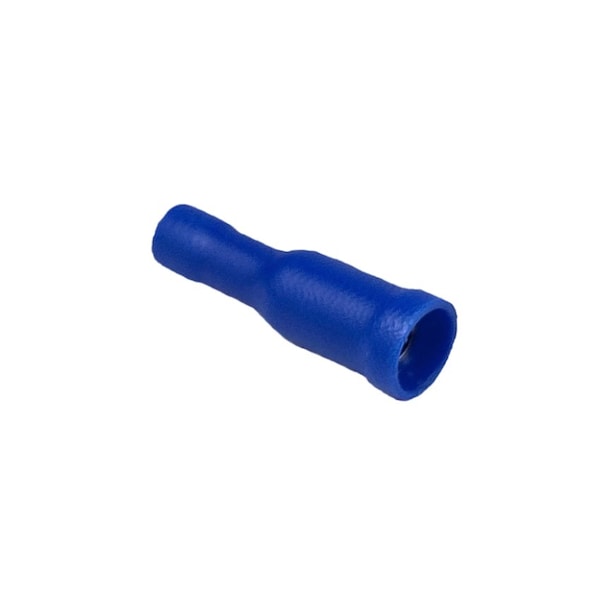 Terminales de bala Remington Industries, hembra, aisladas con PVC, cable de 14-16 AWG, azules, 10 piezas - FRD2-156-10