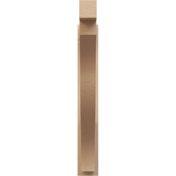 Ekena Millwork 5 1/2-in W x 32-in D x 40-in H Funston Block Rough Cedar Woodgrain TimberThane Outlooker, Primed Tan - OUTUR055X32X40FST44RCPR