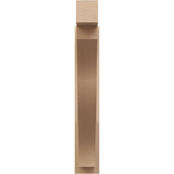 Ekena Millwork 6-in W x 32-in D x 36-in H Funston Block Rough Cedar Woodgrain TimberThane Outlooker, Primed Tan - OUTUR060X32X36FST44RCPR
