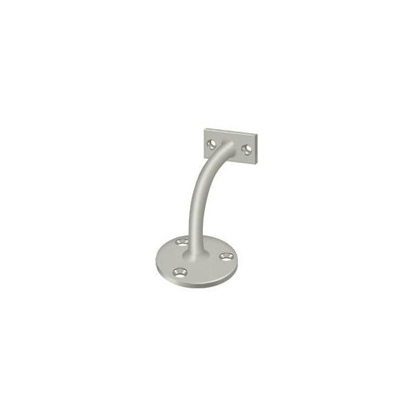 Deltana Hand Rail Brackets, 3 3/16" Projection Light Duty Satin Nickel - HRC175U15